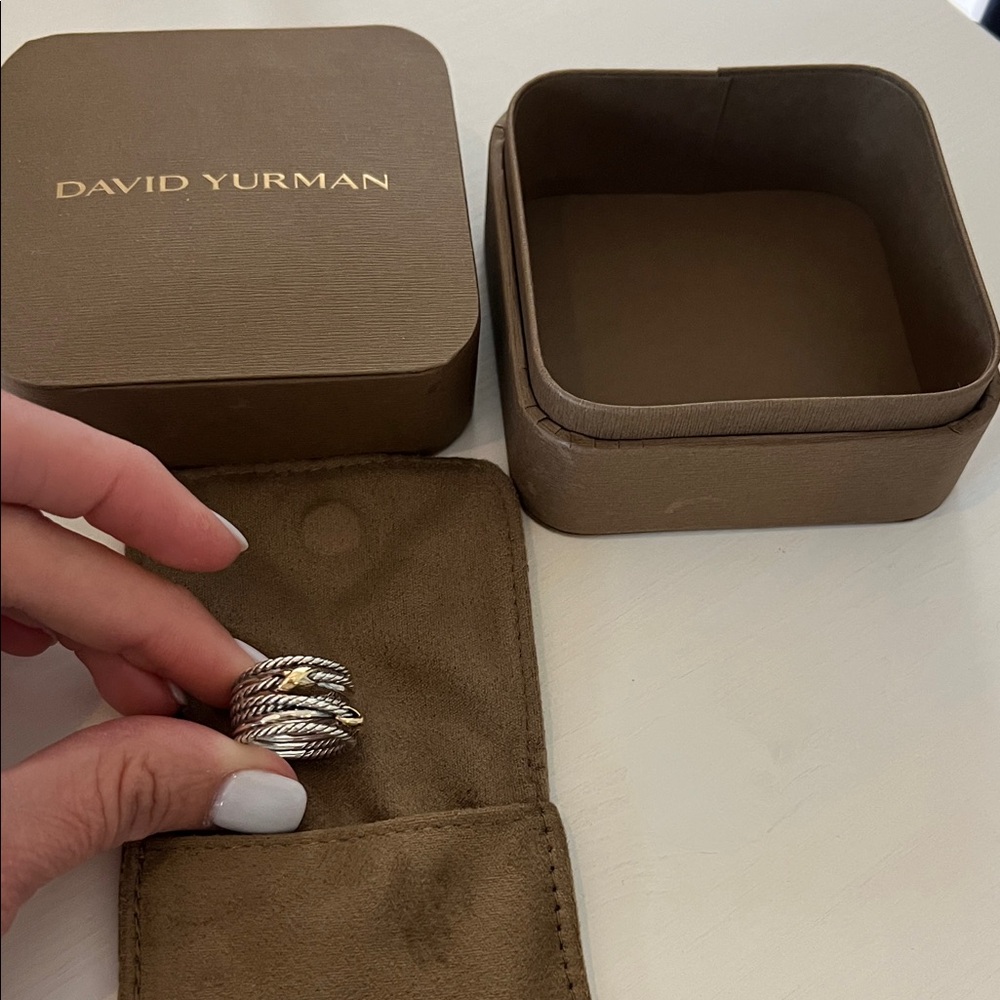 David yurman Double X crossover ring